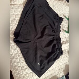 Nike Black Athletic Shorts Lightweight Elastic Waist